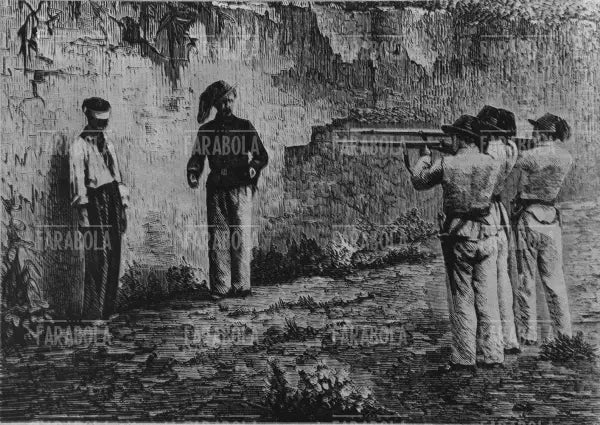 Fucilazione di un brigante dopo l'Unità d'Italia, fine Ottocento - Farabola Immagine digitale