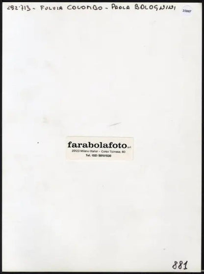 Fulvia Colombo e Paola Bolognini anni 50 Ft 35897 - Stampa 24x18 cm - Farabola Stampa ai sali d'argento (anni 90)