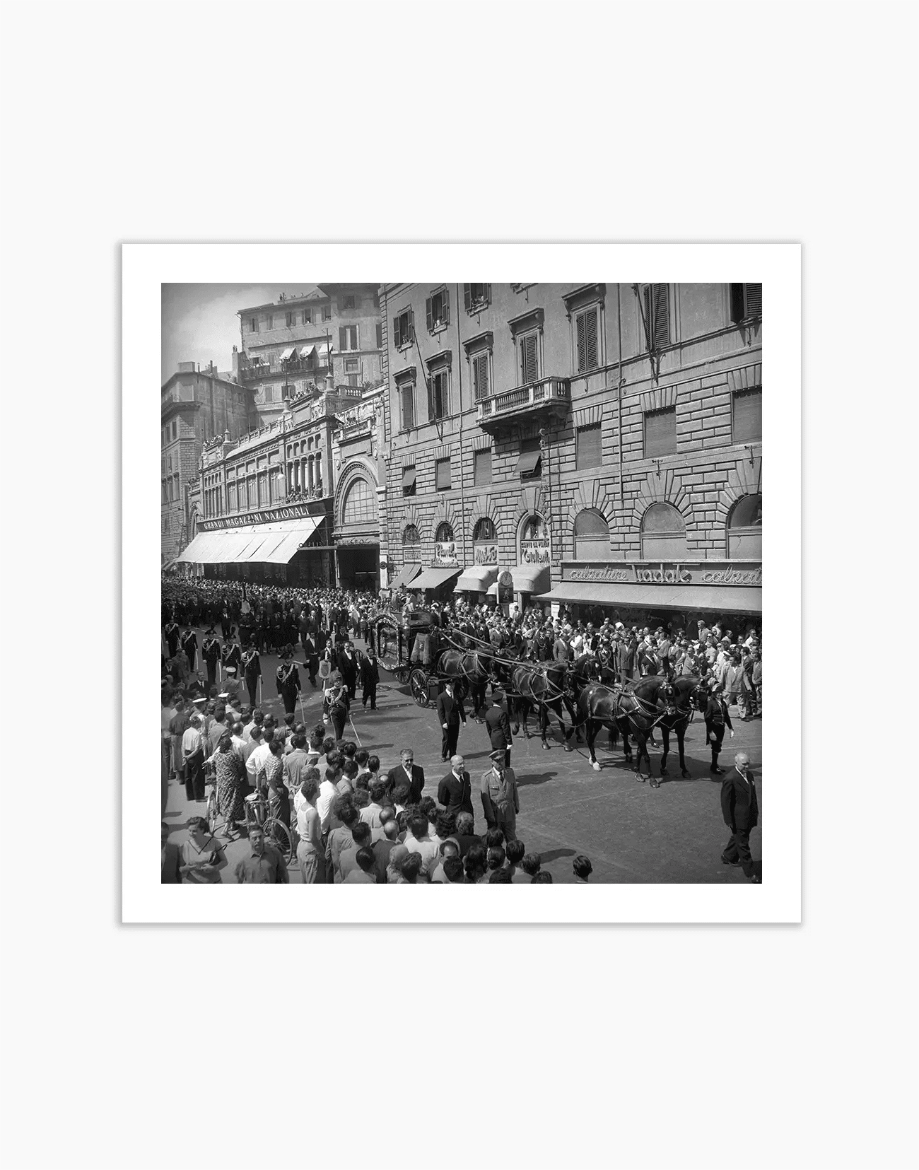 Funerali di De Gasperi, 1954 - Farabola WhiteWall App Product