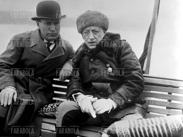 Gabriele D'Annunzio e Mussolini - Farabola Immagine digitale