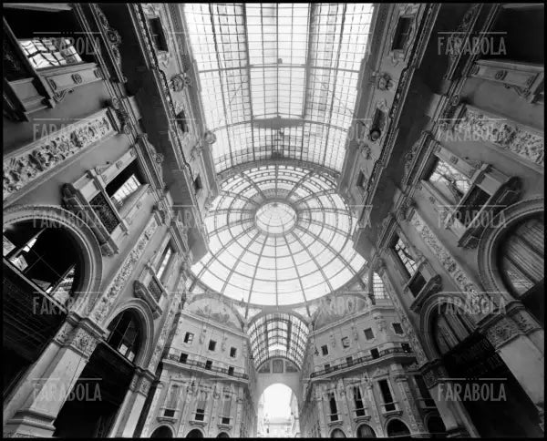 Galleria Vittorio Emanuele II, Milano, 1955 - Farabola Immagine digitale
