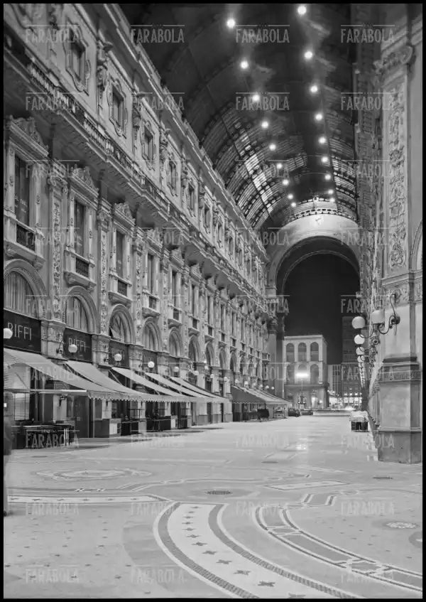 Galleria Vittorio Emanuele II, Milano, 1967 - Farabola Immagine digitale