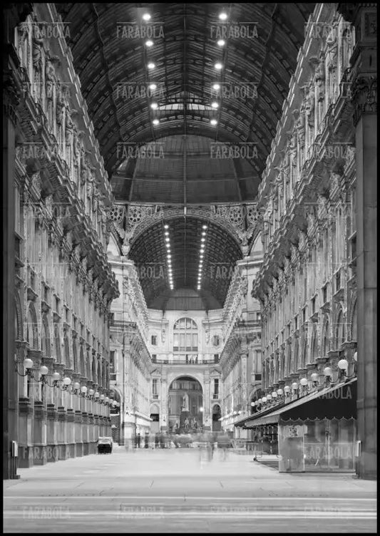 Galleria Vittorio Emanuele II, Milano, 1967 - Farabola Immagine digitale