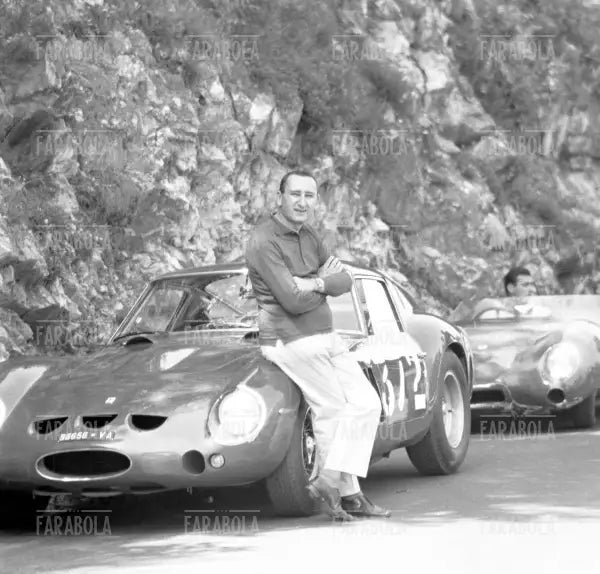 Gara automobilistica in salita Trento - Bondone, 1962 - Farabola Immagine digitale