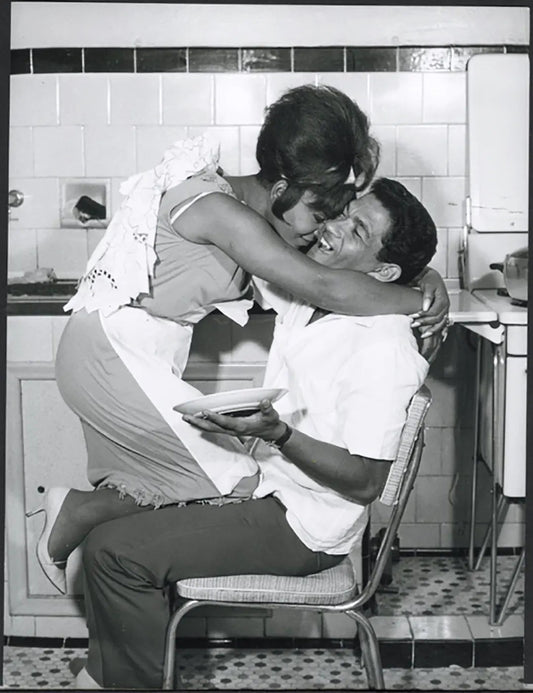 Garrincha con Elza Soares Brasile 1964 Ft 5512 - Stampa 24x18 cm - Farabola Stampa ai sali d'argento
