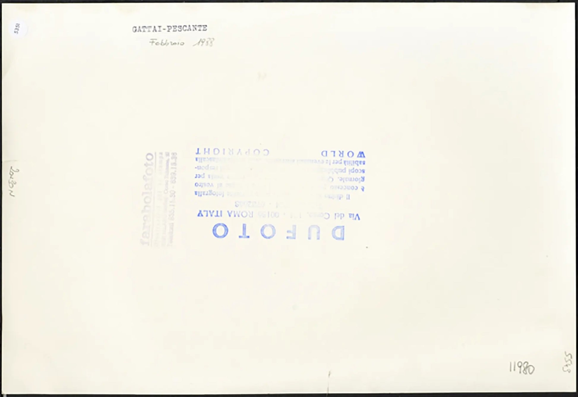 Gattai e Pescante Coni 1988 Ft 5351 - Stampa 20x30 cm - Farabola Stampa ai sali d'argento
