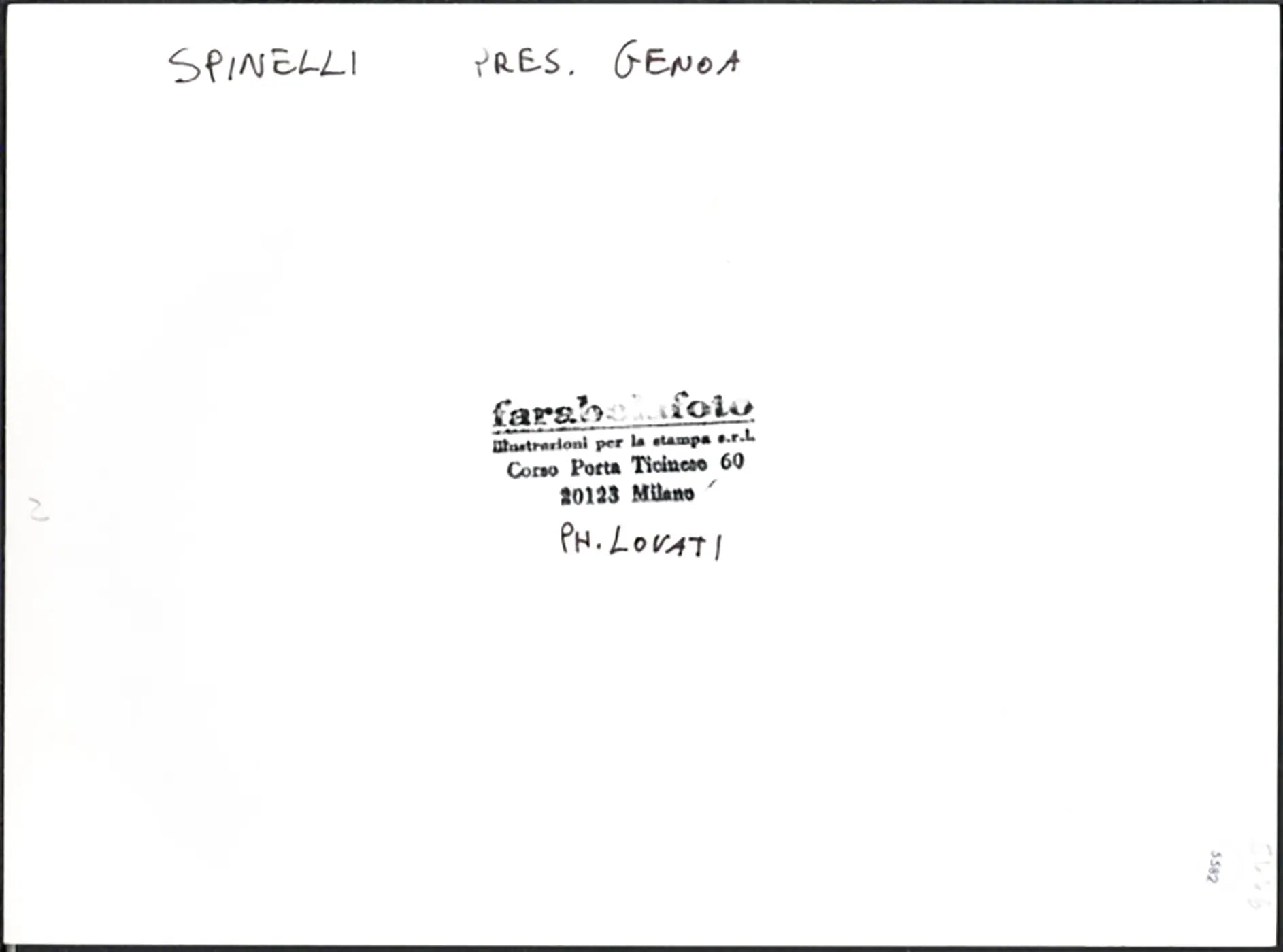 Genoa Aldo Spinelli 1992 Ft 5582 - Stampa 24x18 cm - Farabola Stampa ai sali d'argento