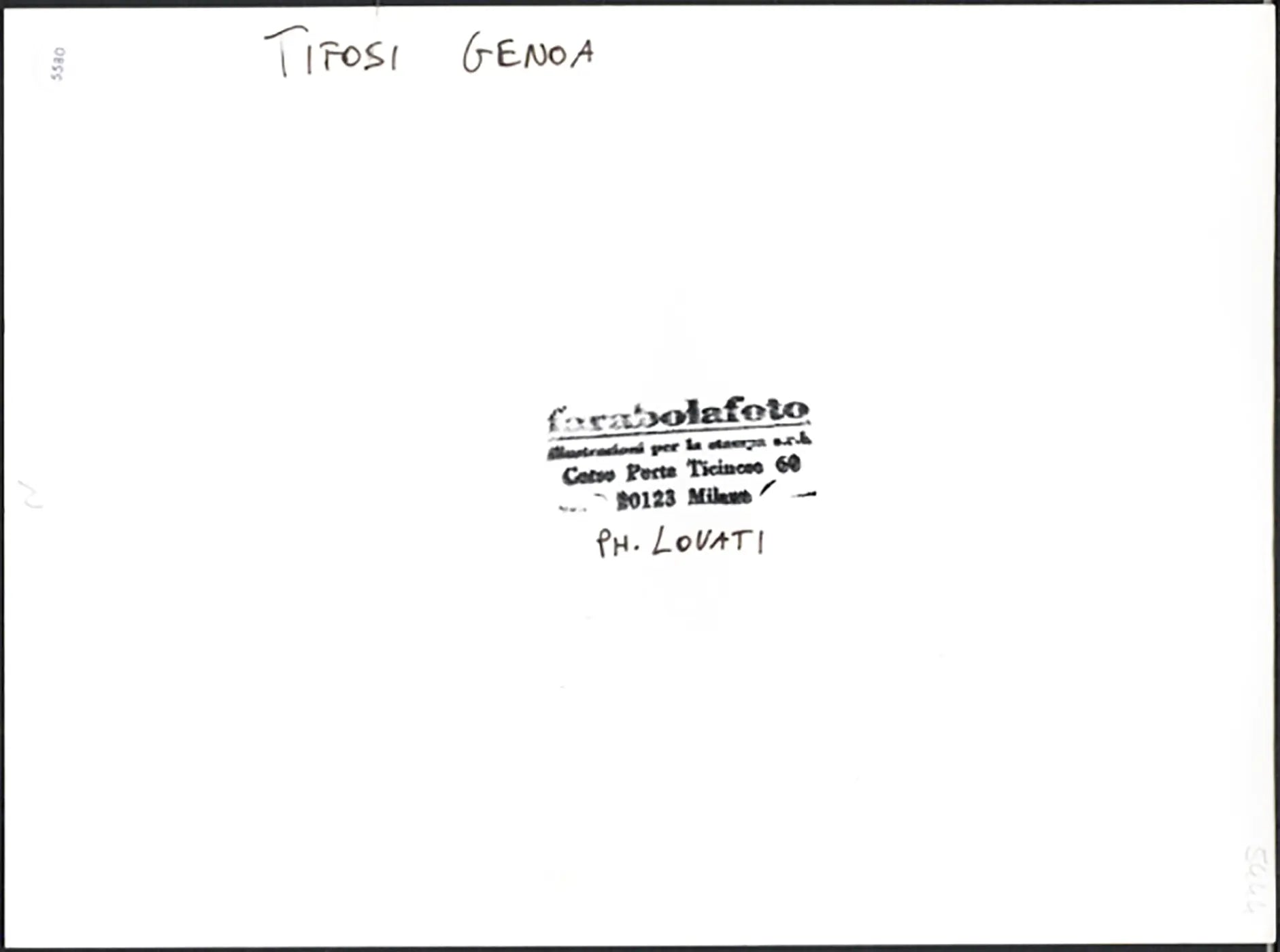Genoa Tifosi 1992 Ft 5580 - Stampa 24x18 cm - Farabola Stampa ai sali d'argento