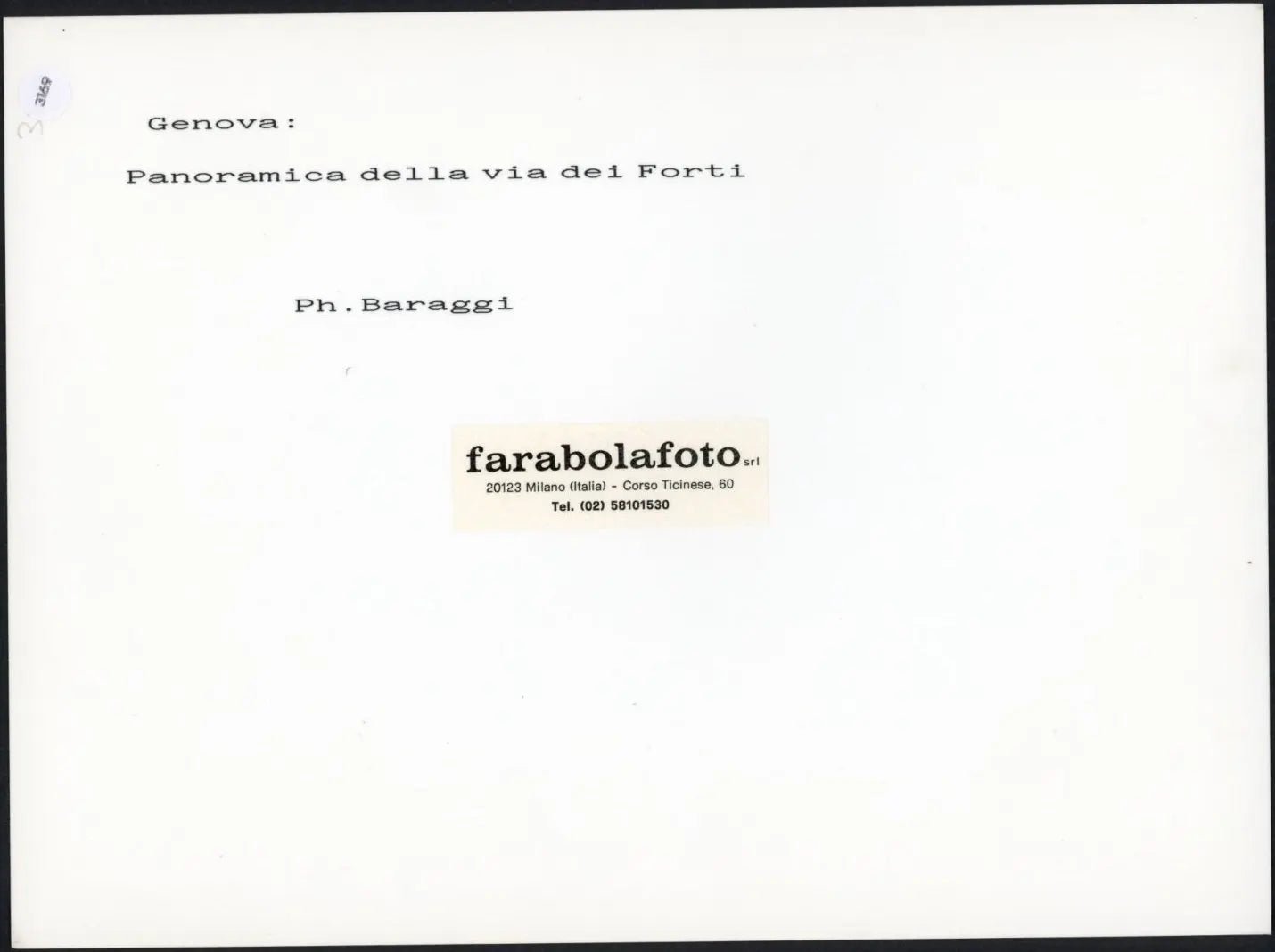 Genova Via dei Forti anni 90 Ft 3169 - Stampa 24x18 cm - Farabola Stampa ai sali d'argento