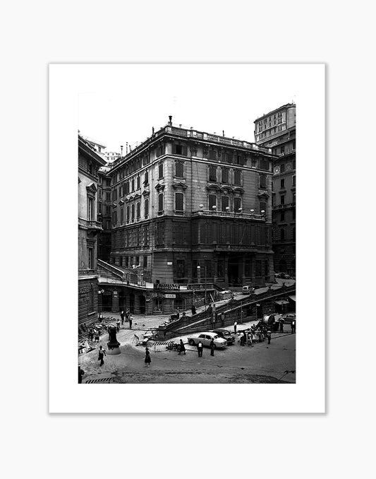 Genova, via Martin Piaggio 1956 - Farabola Fotografia