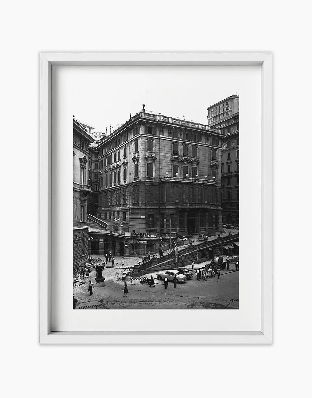 Genova, via Martin Piaggio 1956 - Farabola Fotografia