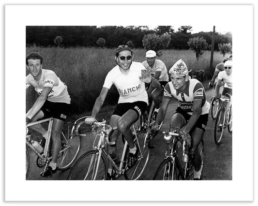 Giacchero, Coppi e Pettinati, Giro d'Italia 1952 - Farabola Fotografia