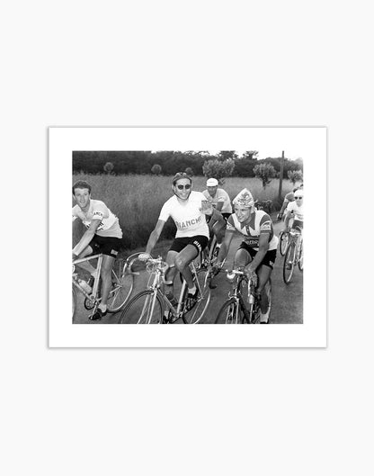 Giacchero, Coppi e Pettinati, Giro d'Italia 1952 - Farabola Fotografia