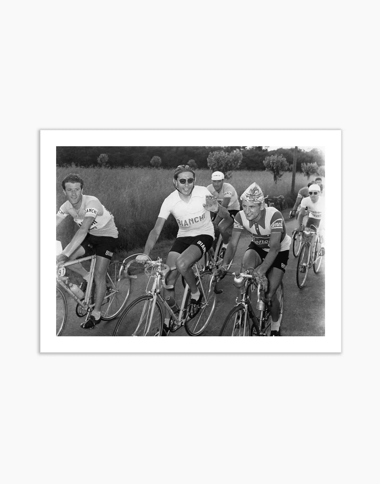 Giacchero, Coppi e Pettinati, Giro d'Italia 1952 - Farabola WhiteWall App Product