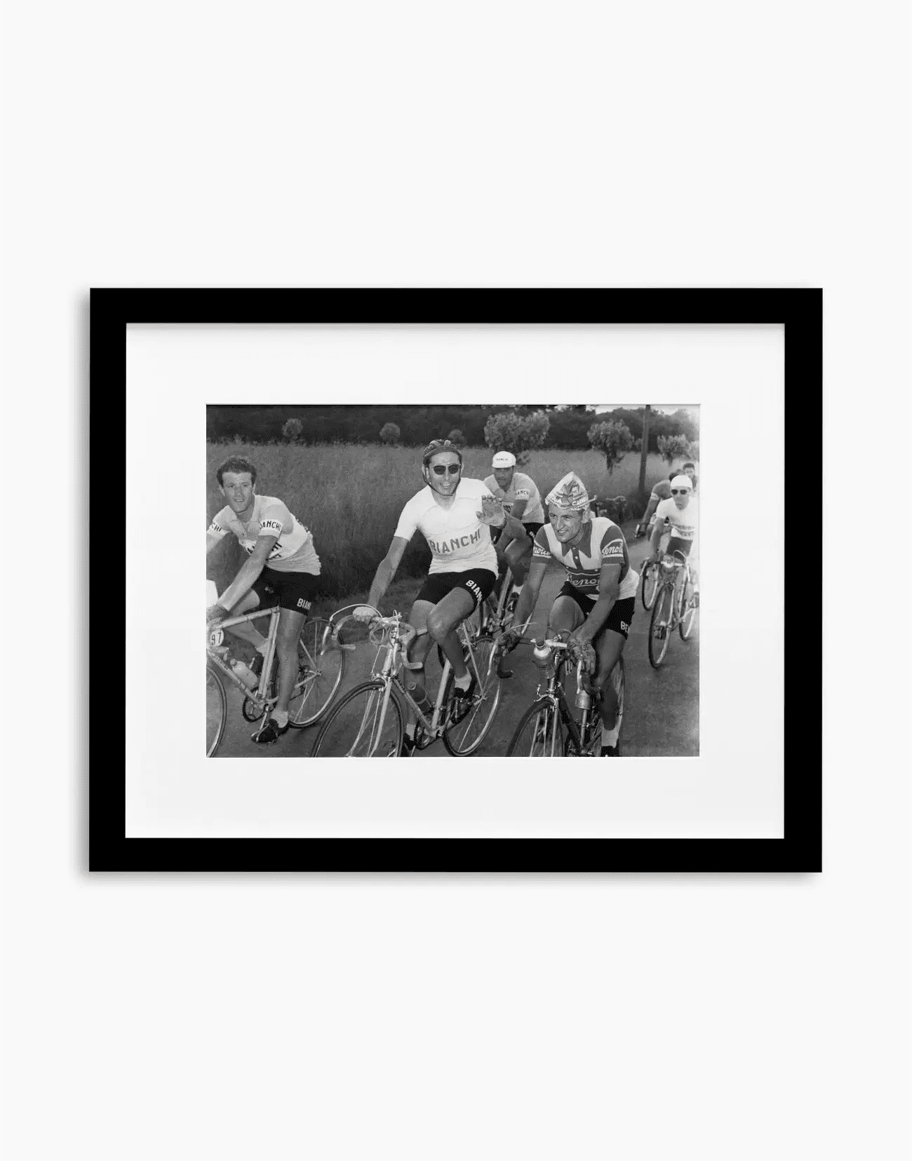 Giacchero, Coppi e Pettinati, Giro d'Italia 1952 - Farabola WhiteWall App Product