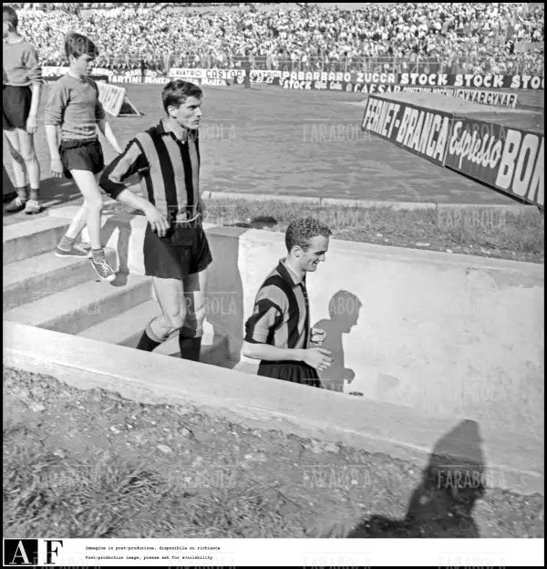 Giacinto Facchetti e Sandro Mazzola, Juventus vs Inter, 1963 - Farabola Immagine digitale