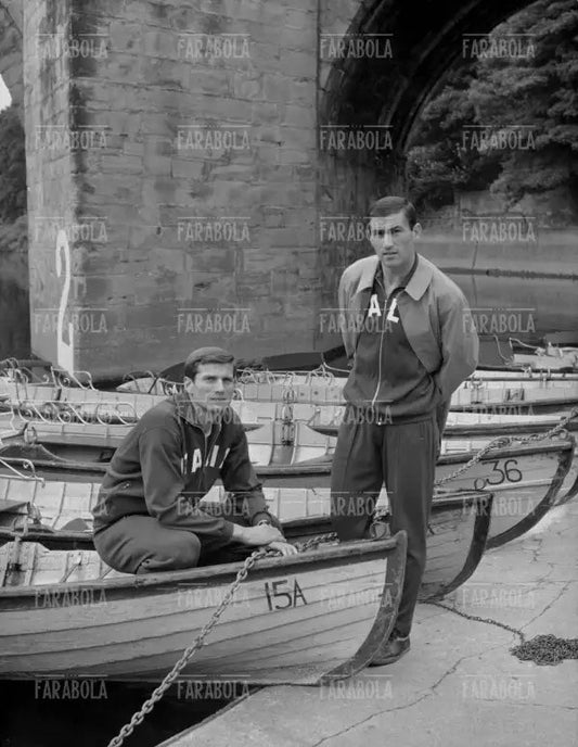 Giacinto Facchetti e Tarcisio Burgnich, Mondiali di calcio in Inghilterra, 1966 - Farabola Immagine digitale