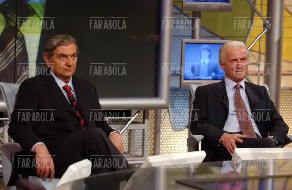 Giacomo Bulgarelli e Giovanni Trapattoni, La Domenica Sportiva, 2003 - Farabola Immagine digitale