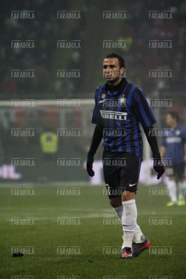 Giampaolo Pazzini, Milan vs Inter, 2012 - Farabola Immagine digitale