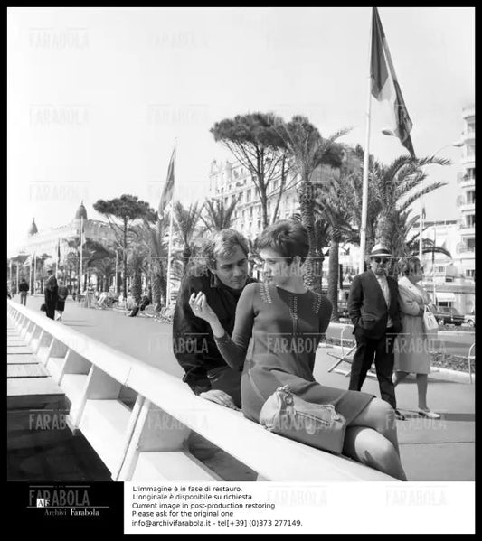 Gian Maria Volontè e Carla Gravina, Festival di Cannes, 1967 - Farabola Immagine digitale