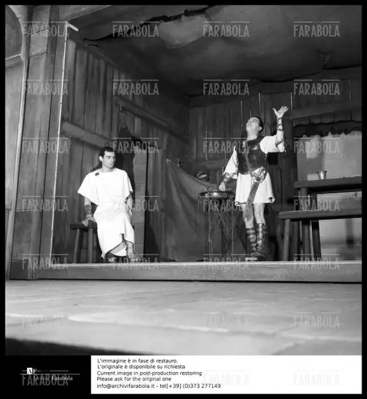 Gian Maria Volonté e Tino Carraro, La Congiura, 1960 - Farabola Immagine digitale