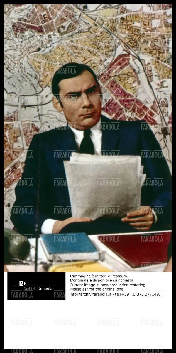 Gian Maria Volonté in una scena del film Indagine su un cittadino..., 1970 - Farabola Immagine digitale