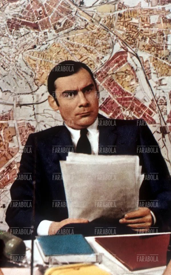 Gian Maria Volonté in una scena del film Indagine su un cittadino..., 1970 - Farabola Immagine digitale