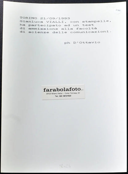 Gianluca Vialli 1993 Ft 2548 - Stampa 24x18 cm - Farabola Stampa ai sali d'argento