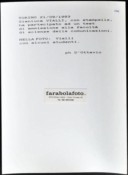 Gianluca Vialli 1993 Ft 2563 - Stampa 24x18 cm - Farabola Stampa ai sali d'argento