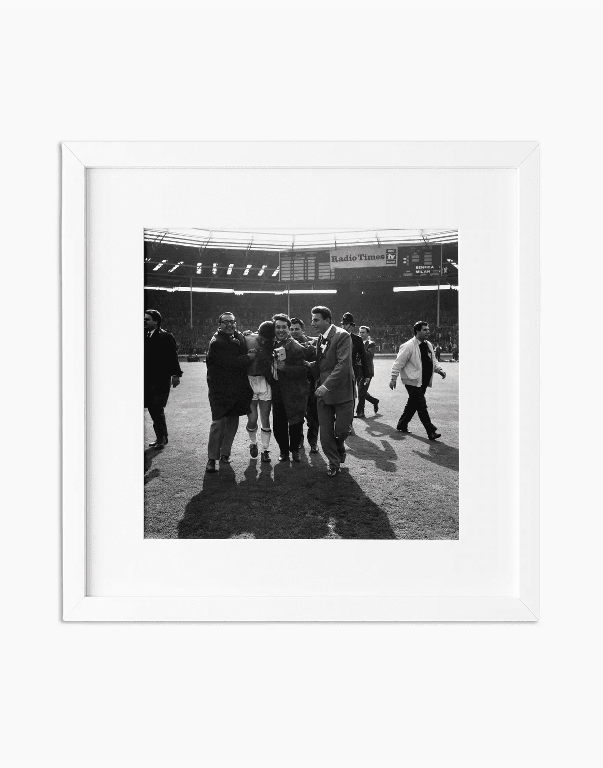 Gianni Rivera, Coppa dei Campioni 1963 — stampa fine art con cornice bianca
