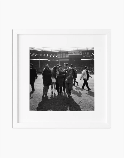 Gianni Rivera, Coppa dei Campioni 1963 — stampa fine art con cornice bianca