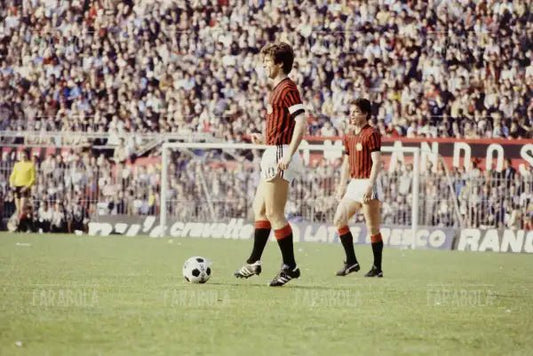 Gianni Rivera e Fabio Capello, Milan, anni 70 - Farabola Immagine digitale