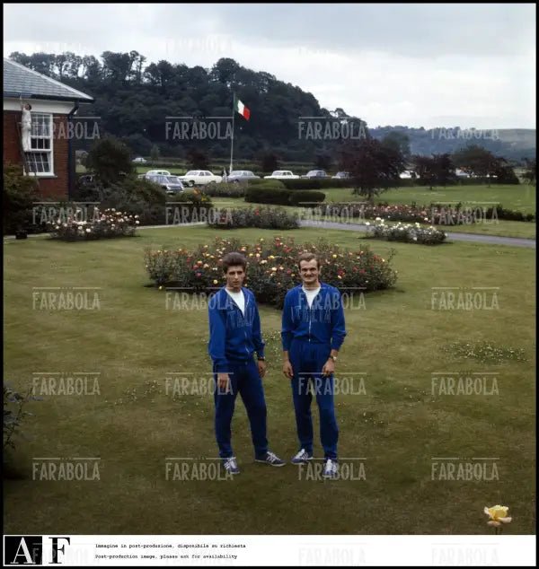 Gianni Rivera e Sandro Mazzola, Mondiali di calcio in Inghilterra, 1966 - Farabola Immagine digitale