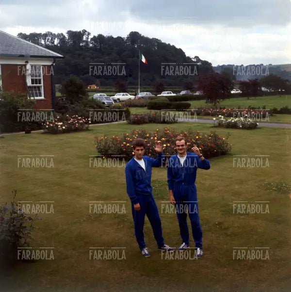 Gianni Rivera e Sandro Mazzola, Mondiali di calcio in Inghilterra, 1966 - Farabola Immagine digitale