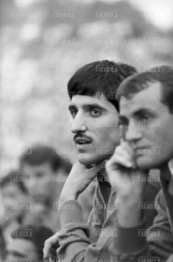 Gigi Meroni in panchina, Italia vs Bulgaria, 1966 - Farabola Immagine digitale