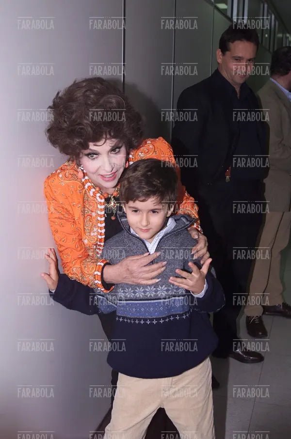 Gina Lollobrigida con il nipotte Dimitri, Roma, 2000 - Farabola Immagine digitale