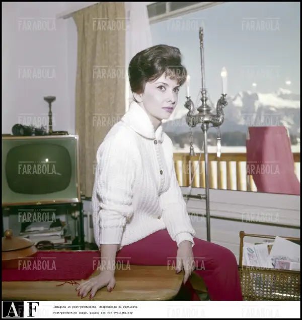 Gina Lollobrigida, Crans - sur - Sierre, 1963 - Farabola Immagine digitale