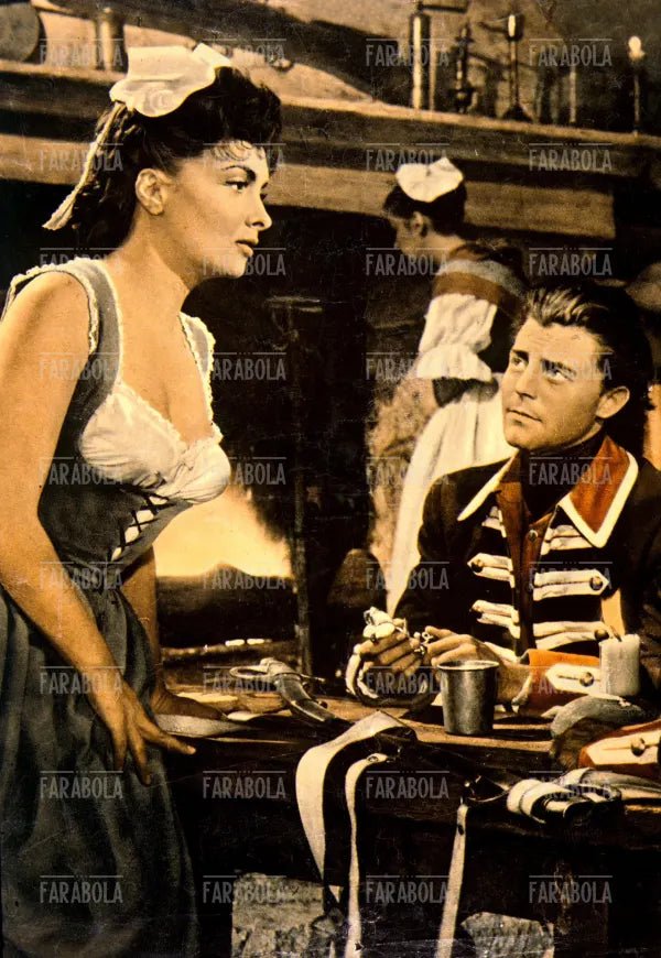 Gina Lollobrigida e Gerard Philipe nel film Fanfan la tulipe, 1951 - Farabola Immagine digitale