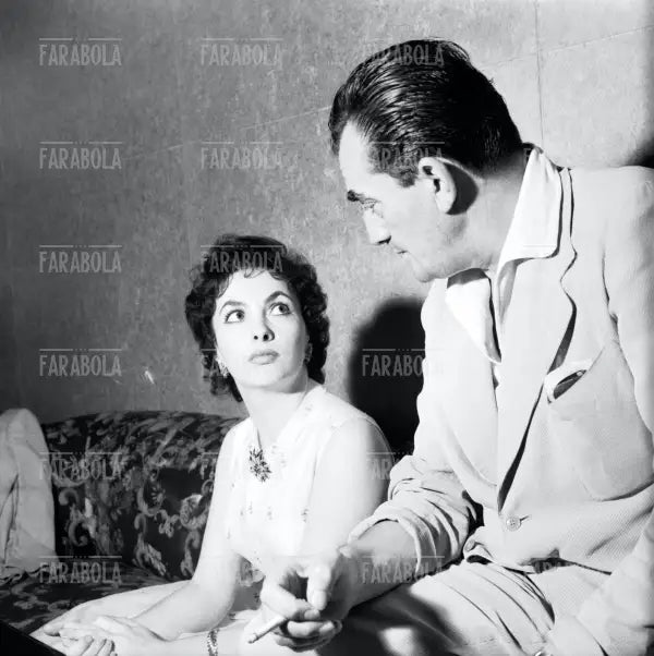 Gina Lollobrigida e Luchino Visconti, Festival di Venezia, 1956 - Farabola Immagine digitale