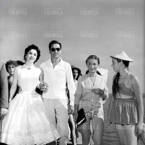 Gina Lollobrigida e Milko Skofic, Festival di Venezia, 1956 - Farabola Immagine digitale