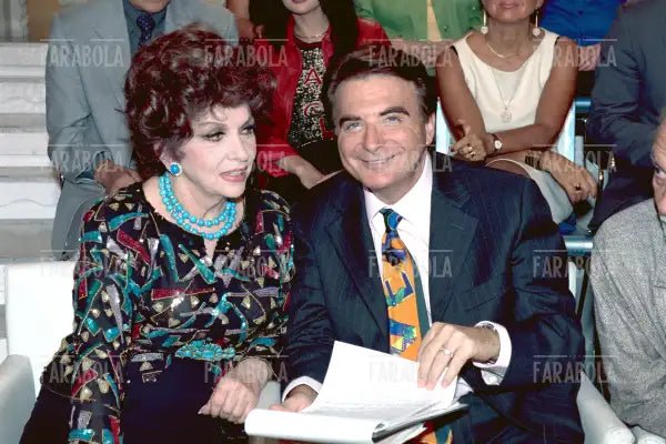 Gina Lollobrigida e Paolo Limiti, Ci vediamo in tv, 2001 - Farabola Immagine digitale