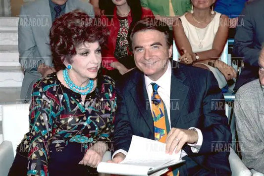 Gina Lollobrigida e Paolo Limiti, Ci vediamo in tv, 2001 - Farabola Immagine digitale