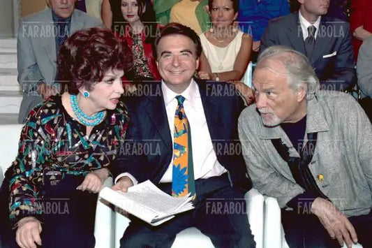 Gina Lollobrigida e Paolo Limiti, Ci vediamo in tv, 2001 - Farabola Immagine digitale