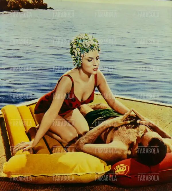 Gina Lollobrigida e Sean Connery nel film La donna di paglia, 1964 - Farabola Immagine digitale
