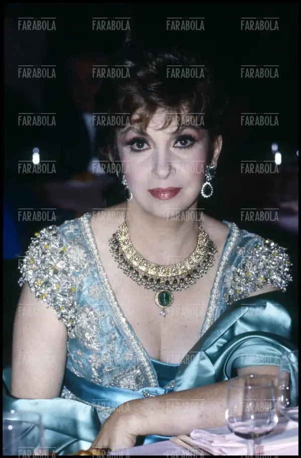 Gina Lollobrigida, premio Una vita per il cinema, Roma, 1987 - Farabola Immagine digitale