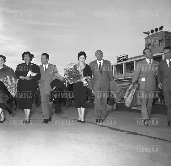 Gina Lollobrigida, Roma, 1954 - Farabola Immagine digitale