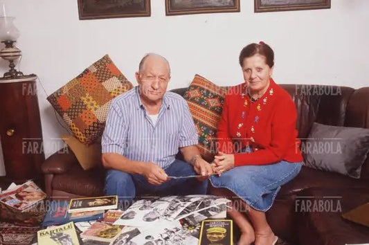 Gino Bartali con la moglie Adriana, 1990 - Farabola Immagine digitale