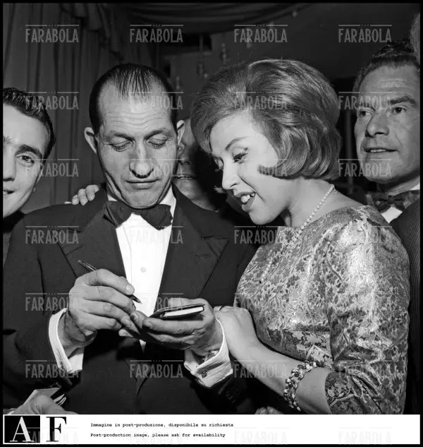 Gino Bartali e Betty Curtis, Festival di Sanremo, 1960 - Farabola Immagine digitale