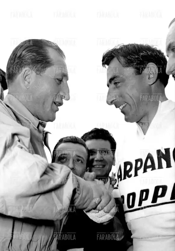 Gino Bartali e Fausto Coppi, 1956 - Farabola Immagine digitale