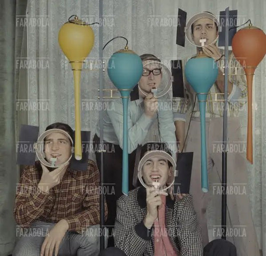 Gino Santercole, Lorenzo Pilat, Ico Cerutti e Adriano Celentano, 1966 - Farabola Immagine digitale
